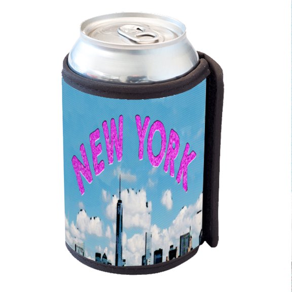 KuzmarK Insulated Drink Can Cooler Hugger - New York Manhattan