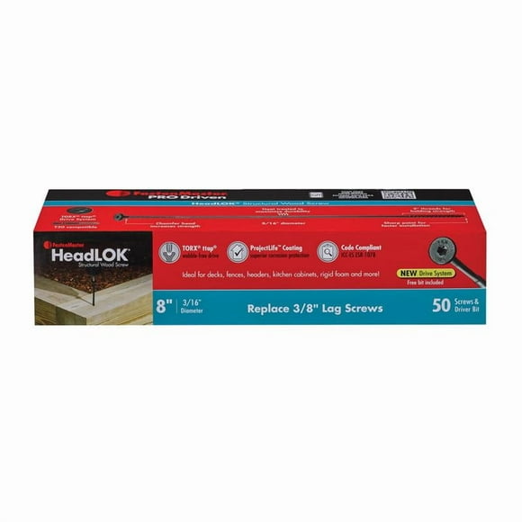 STRCTRL WD SCRW 8" 50PC(Pack of 1)