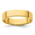 thumbnail image 6 of 14K Yellow Gold 5mm Light Weight Flat Band Ring Size 5.5, 6 of 7