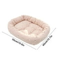 thumbnail image 3 of Nebwoak Orthopedic Pet Bed Washable, Pink Floral Bolster Dog Cat Bed for Small Medium Dogs & Cats, Machine Washable Soft Plush, 19.7x15.8 Inch, 3 of 6