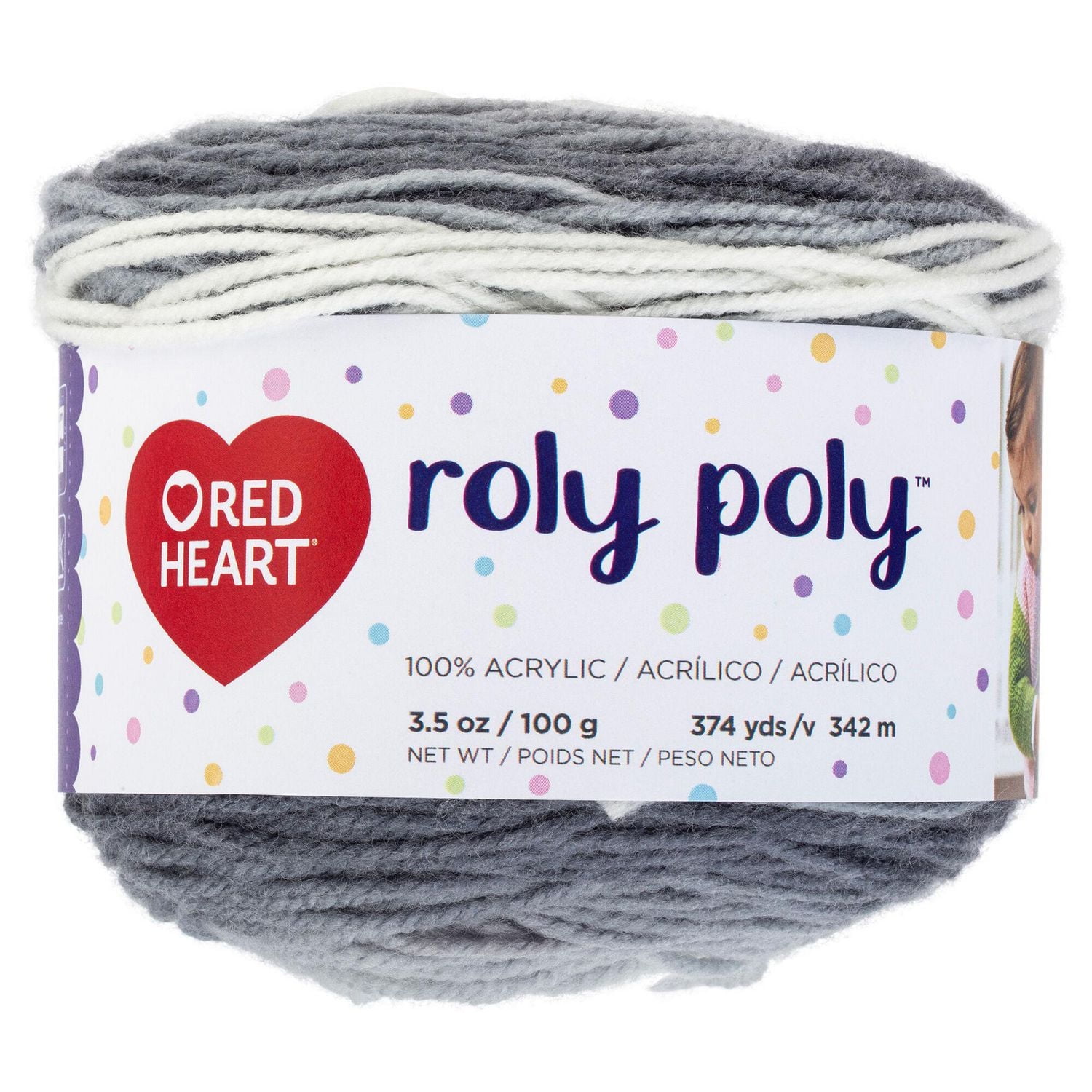 Red Heart Roly Poly Yarn (100 g / 3.5 oz), Sweetdreams