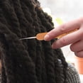 thumbnail image 2 of 9 Pieces Bent Latch Hook Crochet Needle Set Latch Hook Dreadlocks Tool Crochet Needle Hair Locking Tool for Braid Hair Carpet Making, 2 of 7
