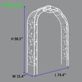 thumbnail image 4 of Metal Garden Arch 8.2 Feet High x 6.2 Feet Wide Trellis for Climbing Plants and Outdoor Decor, 4 of 9