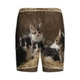 thumbnail image 5 of Easygdp Cat Family Men's Short Pajama Pants, Sleep Shorts, Household Pants, Casual Pants with Pockets - Large, 5 of 9