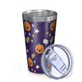 thumbnail image 2 of 16oz Tumblers Cute Halloween Icons Pattern Stainless Steel Vacuum Insulated Double Wall Travel Tumbler Cups Mug with Lid and Straw,Cleaning Brush for Coffee,Tea, 2 of 4