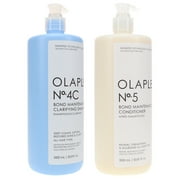 Olaplex No.4C Bond Maintenance Clarifying Shampoo & No. 5 Conditioner 33.8 oz Combo Pack