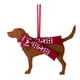 thumbnail image 4 of Adornos para árbol de Navidad con forma de perro, colgante de perro labrador, adornos navideños colgantes, accesorios para árbol 2D, fieltro para coche T6U4, 4 of 6