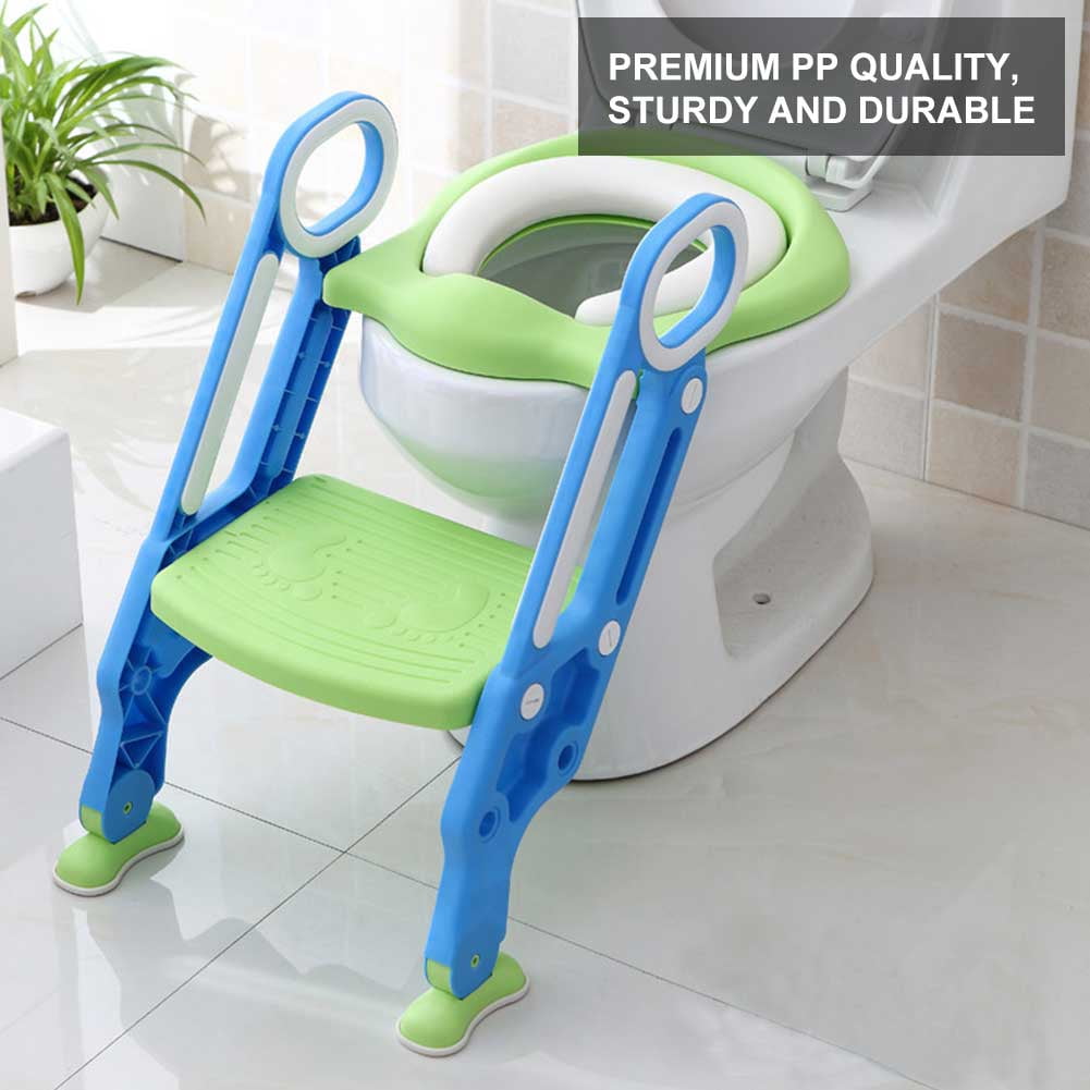 baby Potty Training Seat with Step Stool Ladder for Child Toddler Toilet Chair 