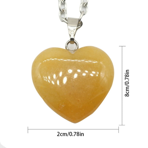 Prokth Heart Shaped Stone Pendant Blue Turquoise Crystal Natural 7 Color Necklace Com - Heart Shaped Stone Pendant Prokth Heart Shaped Stone Pendant Blue Turquoise Crystal Natural 7 Color Necklace Com - Heart Shaped Stone Pendant