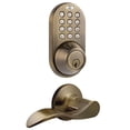 thumbnail image 1 of MiLocks DFL-02AQ Electronic Touchpad Entry Keyless Deadbolt and Passage Lever Combo, Antique Brass, 1 of 1