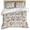 Brown, variant on Blue Floral Duvet Cover Set, Farmhouse Vintage Flower Leaf Botanical Soft Duvet Cover Full Size Bedding Set 4 Pieces, 1 Quiltcover and 2 Pillowcases with Zipper, 1 Bed Sheet for All Seasons