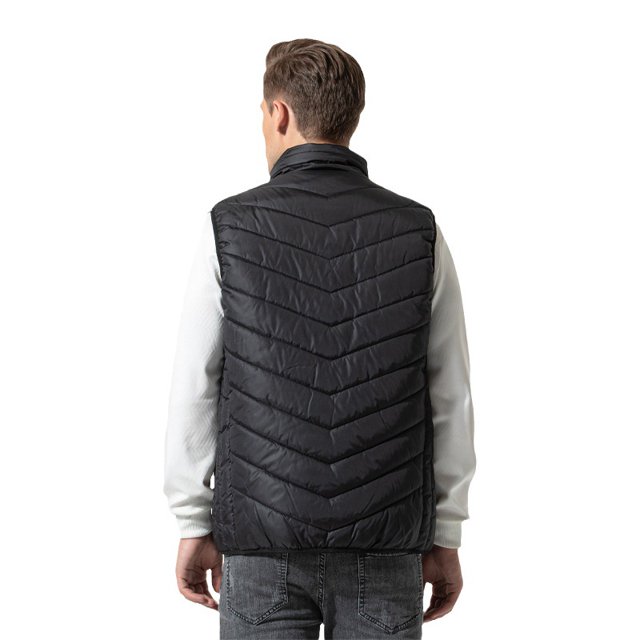 13 Chaleco calefactor inteligente para hombres y mujeres, chaleco calefactor con cuello vertical y carga, chaleco calefactor con doble control