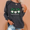 thumbnail image 2 of Goodeals Happy St Patricks Day Sweatshirts Women Cute Leprechaun Graphic Shirts Long Sleeve Sweater Lucky Green Saint Patrick's Pullover Tops(Dark Gray,L), 2 of 5