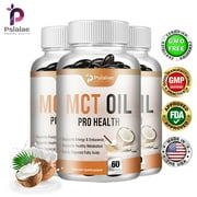 Pslalae MCT Oil Capsules 5704mg -Weight Loss,Immune Support,Skin and Brain Health 60 pcs(1/3/5 Pack)