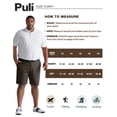thumbnail image 4 of PULI Men’s Big & Tall Golf Shorts 10" Inseam Stretch Quick Dry Waterproof Lightweight Hiking Casual Shorts, 4 of 7
