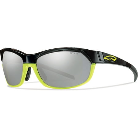 Smith Pivlock Overdrive Sunglasses - Polarized - Men's (one size, black neon frame)