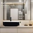 thumbnail image 2 of ELECWISH Bathroom Sink and Faucet Combo Artistic Porcelain Ceramic Vessel Sink Basin Washing Bowl Set, Cabinet Countertop Sink with Chorme Faucet Pop-up Drain and Water Pipe Lavatory, 2 of 8