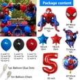 thumbnail image 4 of Kit de 96 guirnaldas de globos de aluminio de Spiderman para arco, globos de aire de superhéroes, decoración para fiesta de cumpleaños, baby shower, juguetes para niños, suministros de regalo, 4 of 5