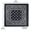 thumbnail image 5 of Motique Accessories Polyester Paisley Bandanas, Set of 2, 5 of 5