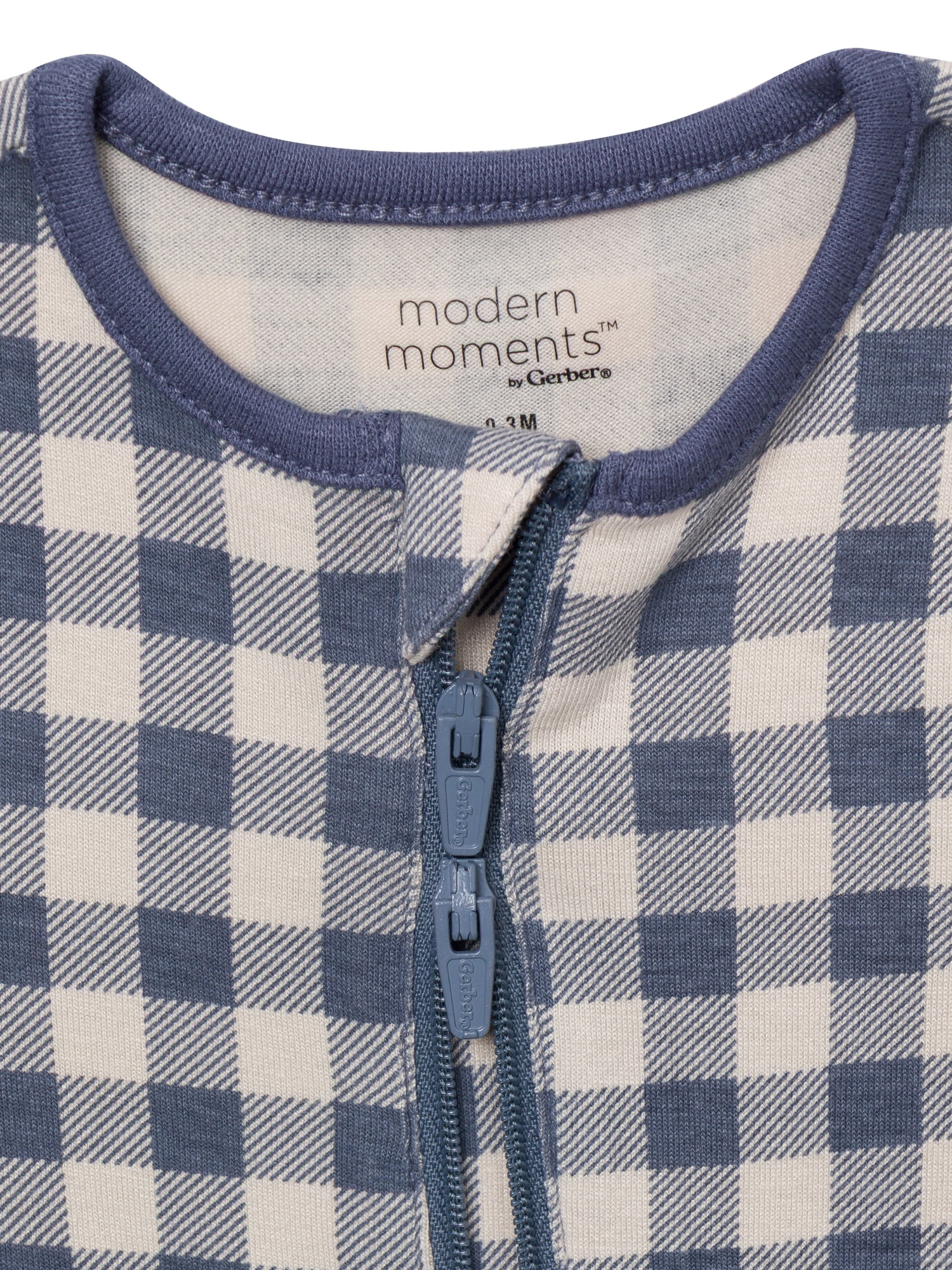 Modern Moments by Gerber Neutral Two-Way Zip Viscose Coverall, 2-Pack, Sizes Newborn - 24 Months