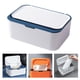 thumbnail image 4 of Porta pañuelos, dispensador de pañuelos, caja organizadora con sello de color, contenedor para toallas húmedas azul blanco, 4 of 9