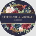 thumbnail image 1 of Pegatinas de agradecimiento de boda, etiquetas de boda personalizadas, pegatinas florales, etiquetas de boda personalizadas, 1 of 4