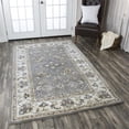 thumbnail image 2 of Alora Decor Liberty 8' x 10' Border Gray/Tan/Ivory Hand-Tufted Area Rug, 2 of 2
