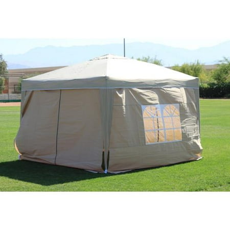 10 x 10 PALM SPRINGS EZ POP UP SAND CANOPY GAZEBO TENT WITH 4 SIDE WALLS NEW