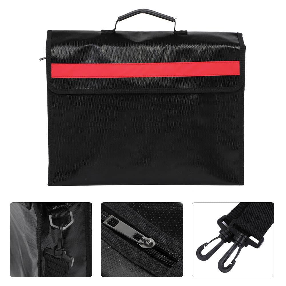 Domqga Fireproof Bag with Shoulder Strap, Fireproof Money Bag, 1Pc