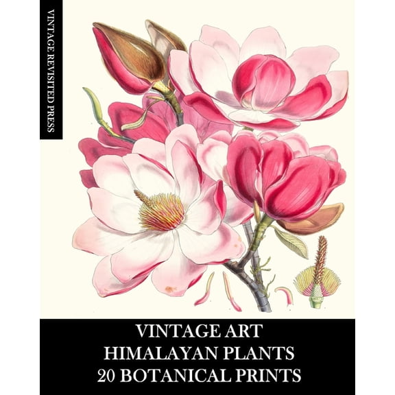 Vintage Art: Himalayan Plants 20 Botanical Prints: Ephemera for Framing, Collage, Decoupage and Junk Journals, (Paperback)