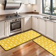 thumbnail image 3 of Kitchen Rugs Sets Of 2,Yellow Lemon Fruit Shapes Orange Pattern Anti Fatigue Kitchen Mat Rugs Non Slip Washable,Decorative Kitchen Floor Mats for Kitchen,Sink,Laundry,17"x47"+17"x47", 3 of 5