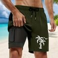 thumbnail image 2 of Shorts for Men Swim Trunks with Compresssion Liner Inseam Board Shorts Bathing Suit with Pockets Mens Beach Shorts, 2 of 4