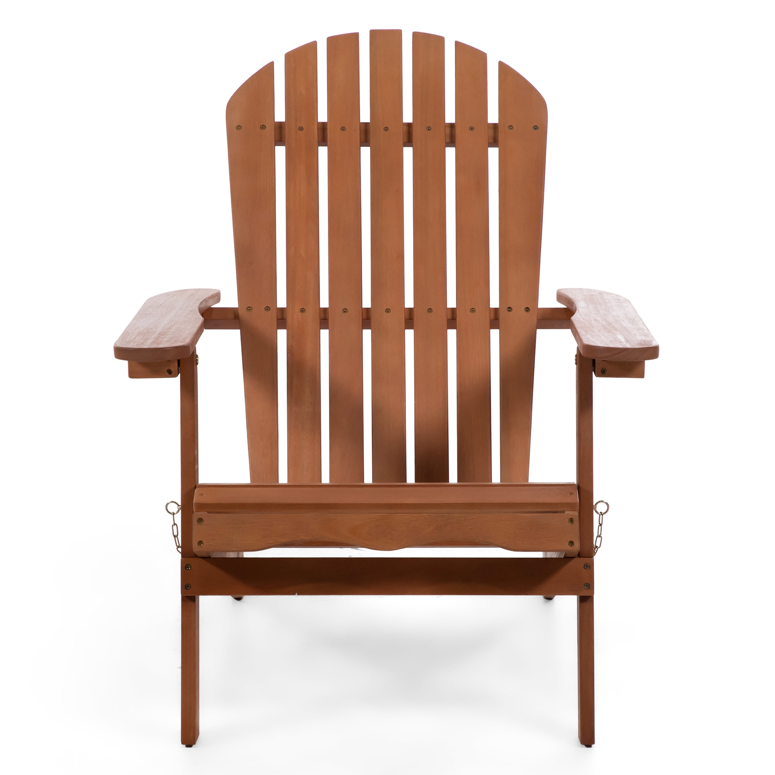 Furniture of America Taylor Wood Foldable Patio Adirondack Chair, Set of 2, Natural