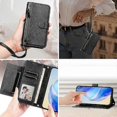 thumbnail image 3 of Flip Case For Samsung Galaxy A52s 5g Card Holder Pu Leather Magnetic Zipper, 3 of 5