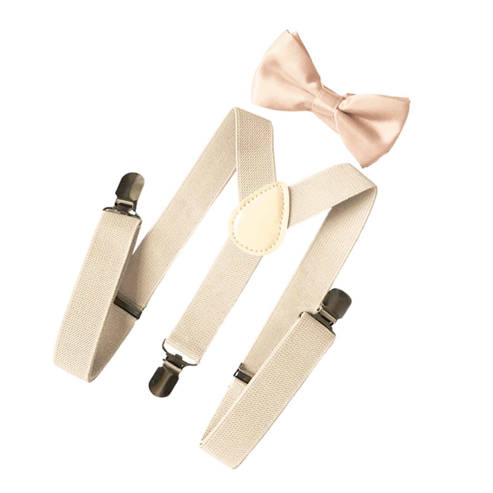 Conjunto de tirantes y pajarita para hombre tirantes ajustables banda elastica accesorios de ropa tirantes de esmoquin pantalones tirantes para