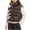RYW-Brown, variant on LWFFDAW Toddler Kids Girls Cropped Puffer Vest Full Zip Stand Collar Sleeveless Puffer Vest Winter Warm Loose Outwear Jacket 12-13 Years
