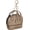 Brown, variant on Mini Tote Bag Keychain, Cute Coin Purse Keychain PU Leather Backpack Charm Tiny with Zipper for Women Makeup Card Data Key Cable Organizer, White -