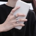 thumbnail image 5 of OULII 3Pcs Statement Ring Durable Alloy Minimalist Finger Rings for Men, 5 of 5