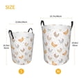 thumbnail image 5 of Balery Funny Chicken Round Laundry Basket with Handles Waterproof Freestanding Laundry Hamper for Clothes Toys in the Dorm and Family-Medium, 5 of 8