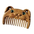 thumbnail image 3 of Peine de pelo corto de madera Salvador mini peine de dibujos animados peine pequeño peine de mano peine de barba regalo para mamá Conejo, 3 of 9