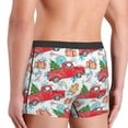 thumbnail image 5 of Disketp Watercolor Red Truck And Fir Tree Men'S Boxer Briefs,Soft And Breathable Cotton Underwear With Comfortflex Waistband, 5 of 9