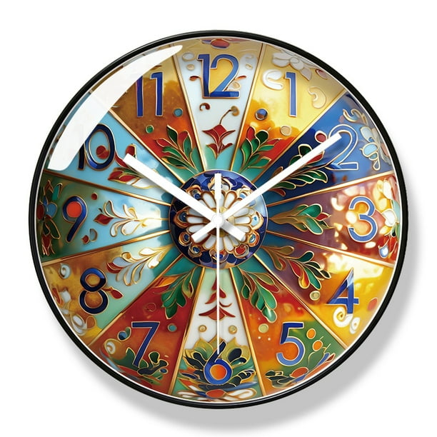 Reloj de pared Creative Vintage de 30 cm de cuarzo silencioso que no hace tictac