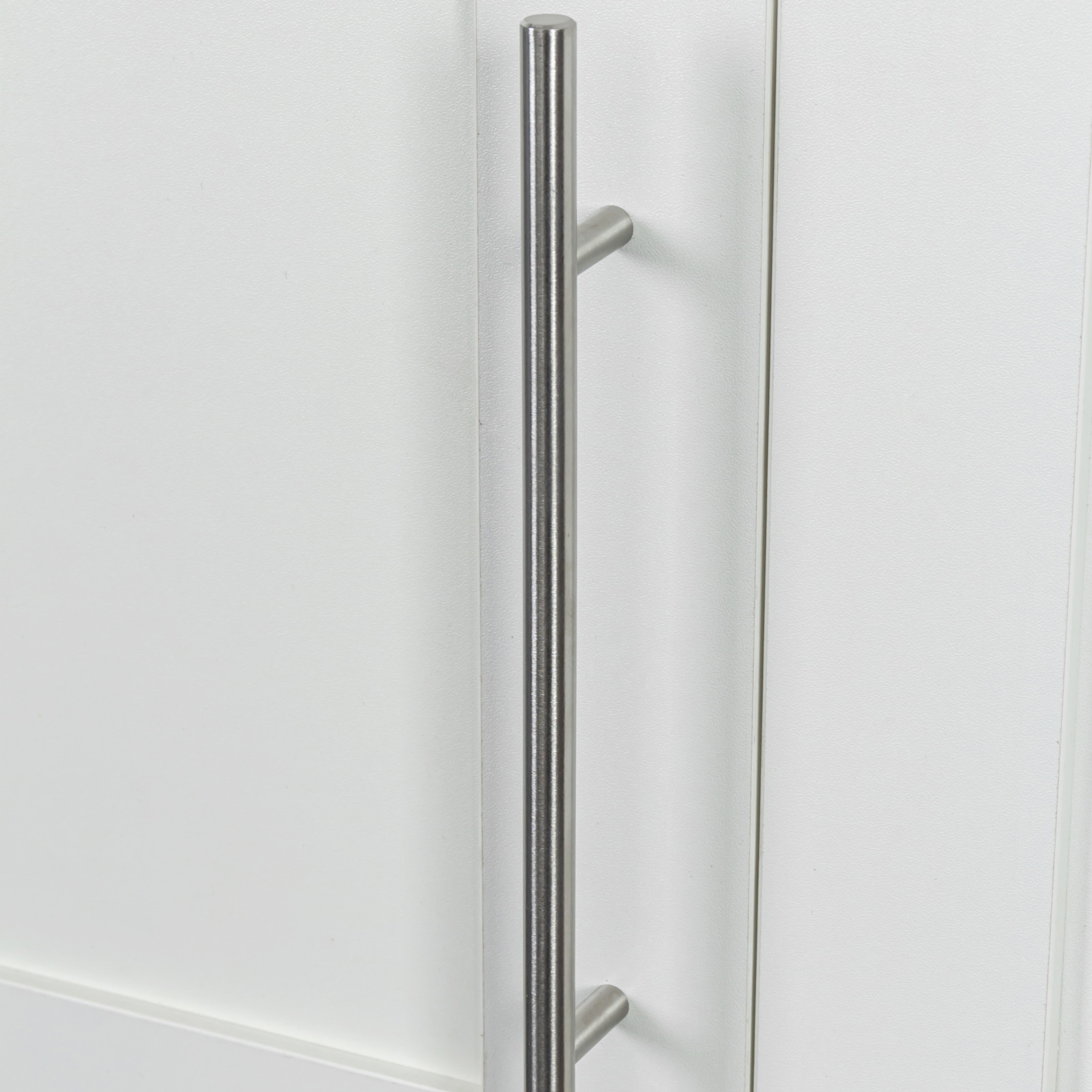 Noble House Frederick 35.43" Wall-Mounted Stackable Storage Cabinet, Adjustable Shelves, Space-Saving, White