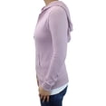 thumbnail image 4 of Ms Lovely Ultra Soft Women's Sleep and Lounge Zip-Up Sweatshirt with Hoodie - Pale Mauve Small, 4 of 4