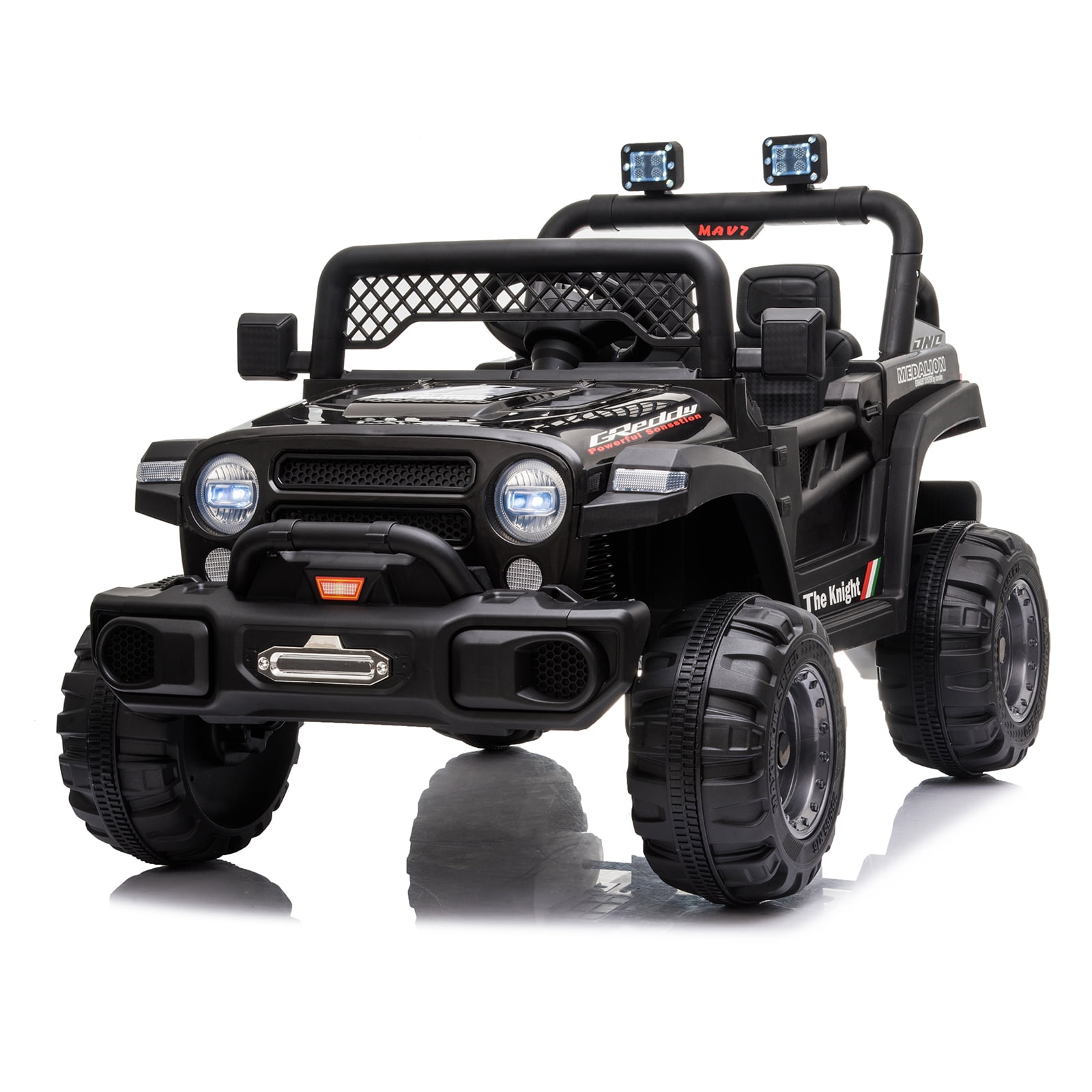 Kepooman Kids 12V Remote Control off-road Vehicle, Battery Powered Toy Car with 2.4G Remote & 3 Speeds Options, Black Kepooman Kids 12V Remote Control off-road Vehicle, Battery Powered Toy Car with 2.4G Remote & 3 Speeds Options, Black