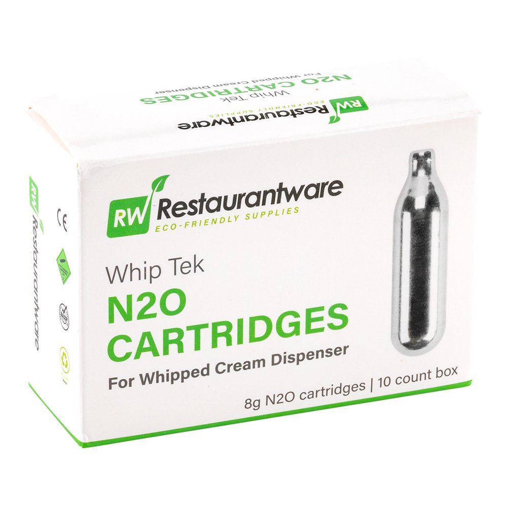Whip Tek 8g N2O Cartridge for Whipped Cream Dispenser 100 count box