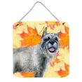 thumbnail image 1 of Schnauzer Impressions Murales Ou de Porte d'Automne, 1 of 1
