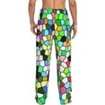 thumbnail image 3 of Disketp Colorful Tie Dye Stained Glass Men'S Pajama Pants - Ultra Soft Fleece Sleep And Lounge Pants (Size: S-Xxl), 3 of 9