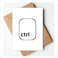 thumbnail image 1 of Keyboard Symbol Ctrl Art Deco Fashion Greeting Cards You are Invited Invitations, 1 of 3
