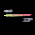 thumbnail image 3 of 4xDouble Tête Double Pointes Fluorescent flash pen Surligneur Jaune et Rose, 3 of 5